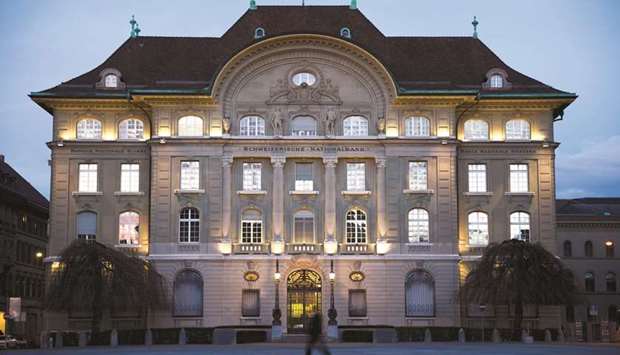 The headquarters of the Swiss National Bank in Bern, Switzerland. The francu2019s drop against the euro u201cis helping to reduce to some extent, the significant overvaluation of the currency,u201d according to the SNB officials.