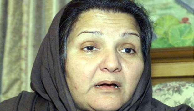 Kalsum Nawaz, the wife of ousted Pakistani Prime Minister Nawaz Sharif