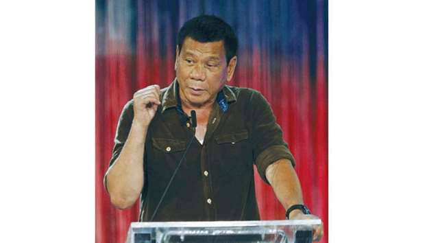 Duterte: rare gesture