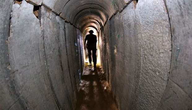 A tunnel built by Hamas. File picture