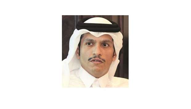 HE the Foreign Minister Sheikh Mohamed bin Abdulrahman al-Thani