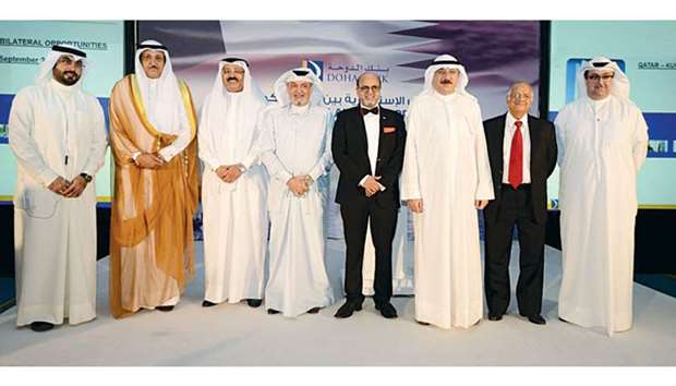 Seetharaman with dignitaries at the knowledge-sharing event on u201cQatar-Kuwait bilateral opportunitiesu201d in Kuwait on Tuesday.