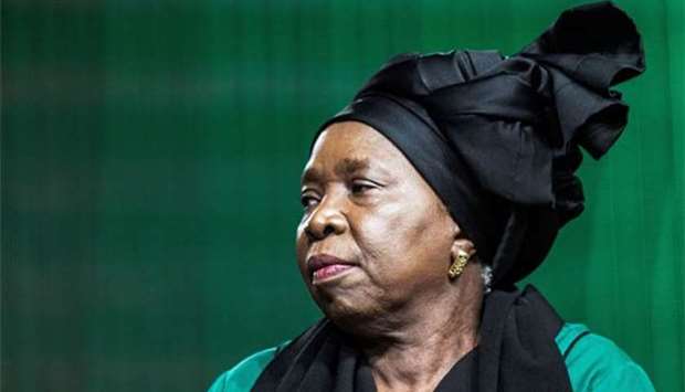 South African presidential hopeful and former African Union chairman Nkosazana Dlamini-Zuma.