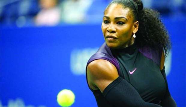 Serena Williams has been greeted with congratulations from well-wishers.