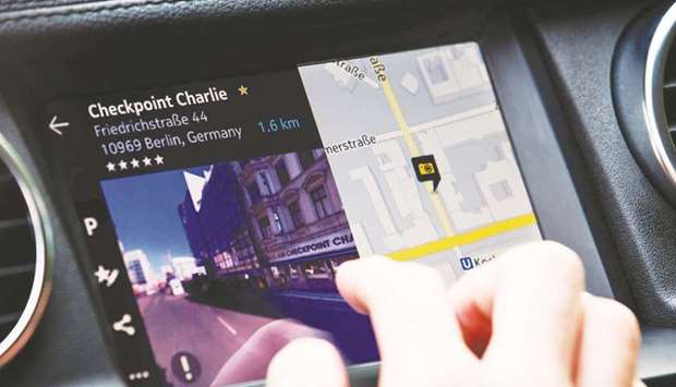 A motorist uses HERE-map in Berlin. HERE u2014 now essentially a research laboratory for the car makers u2014 is likely to require fresh capital as it continues to invest heavily to develop its technology.