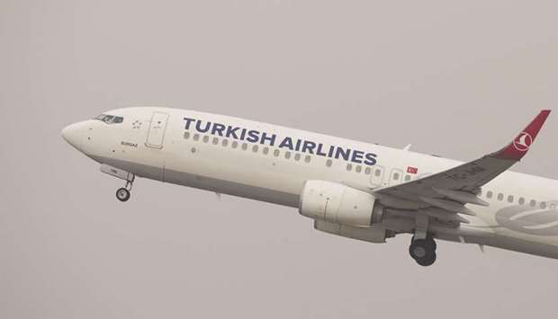 A Turkish Airlines passenger aircraft takes off from Duesseldorf airport. The pact with Boeing, unveiled during a brief signing ceremony in New York late on Thursday, came after years of market studies and negotiations for wide-body planes as the airline plotted its expansion.