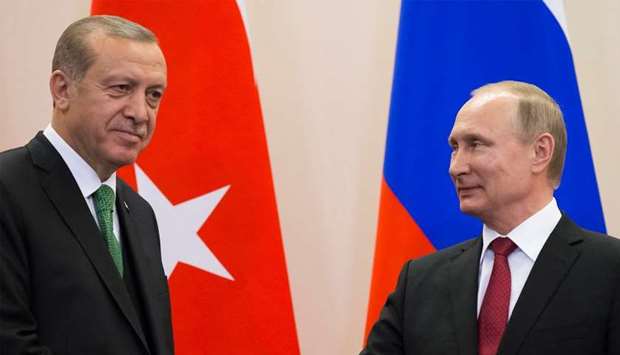 Turkish President Tayyip Erdogan and Russian President Vladimir Putin