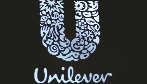 A logo of Unilever is displayed on a screen on the floor of the New York Stock Exchange. The company is working hard to boost its performance after an unexpected takeover bid by Kraft Heinz in February.