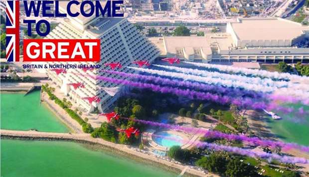 The Red Arrows teamu2019s last visit to Qatar was in 2013.
