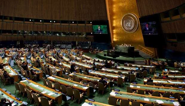 The UN General Assembly in session