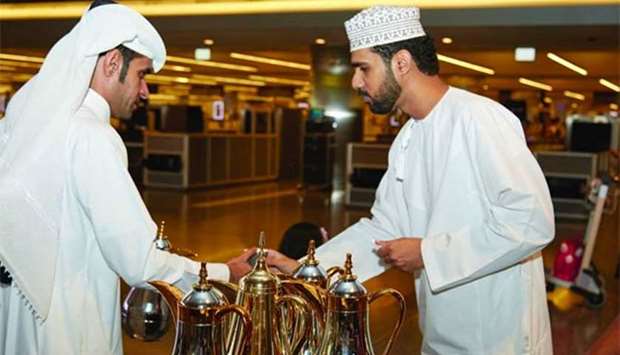 A visitor from Oman being received at HIA.