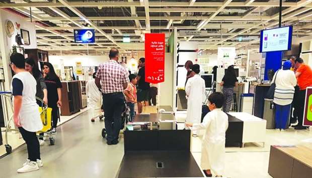 Furniture and household shops in Doha get increasing footfall during Eid al-Adha.
