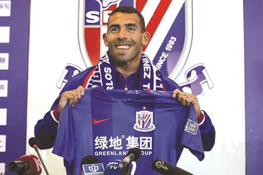 Carlos Tevez has scored just twice in the Chinese Super League since his move in December. (AFP)