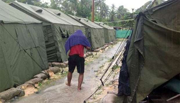Tents at Australia's regional processing centre on Manus Island in Papua New Guinea.