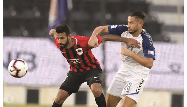 Al Rayyan midfielder Abdulrahman al-Korbi (left) has displayed consistent performances in this seasonu2019s QNB Stars League.