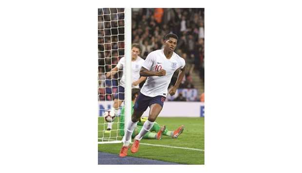 Marcus Rashford scored a second-half winner as England beat Switzerland 1-0 in a friendly international on Tuesday. (AFP)