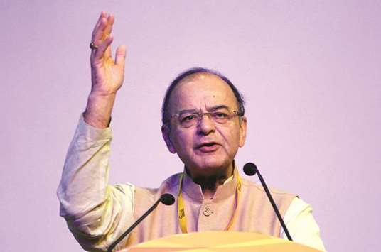 Indiau2019s Finance Minister Arun Jaitley at a press conference in New Delhi. Jaitley, after holding a detailed discussion with Prime Minister Narendra Modi, said the government is committed to maintain its fiscal deficit target even as it monitors the impact of external factors on the Indian economy.
