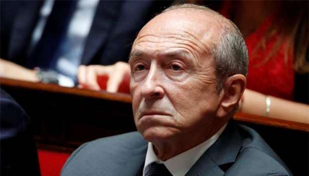 French Interior Minister Gerard Collomb is pictured in Paris last week.
