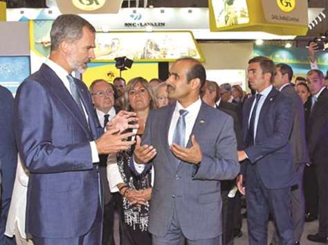Al-Kaabi briefs King Felipe VI on Qatar Petroleum and the role it played in Qataru2019s economic and industrial development and in helping meet the worldu2019s demand for energy.