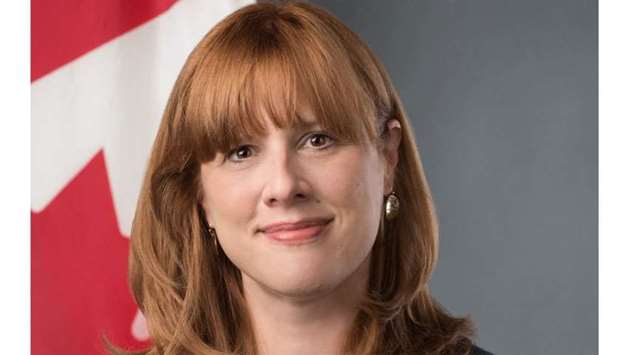 Canadian ambassador to Qatar Stefanie McCollum.rnrn