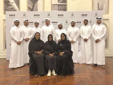 One group of  tour museum guides and volunteers who completed Msheireb Museumsu2019 one-week workshop.