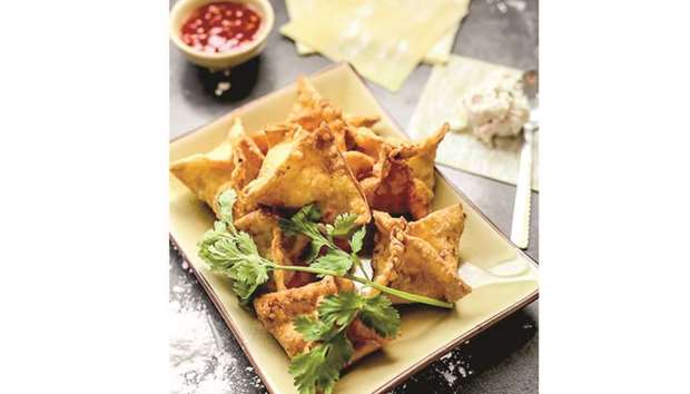  ADAPTED: Whenever a traditional dish crosses a border it undergoes a transformation based on the new geographic and demographics factors and so did Crab Rangoon when it was introduced in US.    Photo by the author