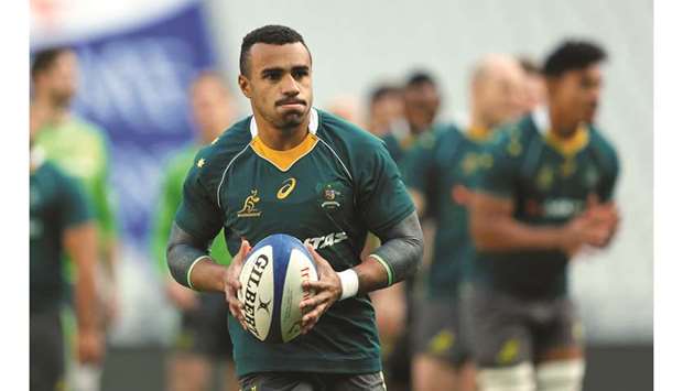 Australiau2019s Will Genia during the captainu2019s run before a match against France at Stade de France in Paris on November 18, 2016 . (Reuters)