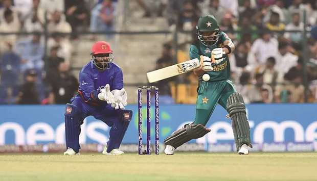 Pakistanu2019s Babar Azam (right) has amassed 146 runs from three games. (AFP)