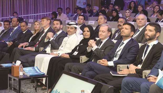 Dr Sheikh Mohamed bin Hamad al-Thani, Sidra officials, diplomats and other distinguished guests at the opening session of the conference.