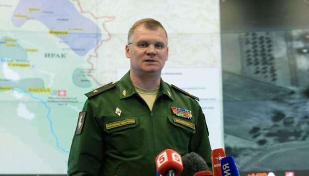 Israel notified the Russians of the approaching attack just one minute before, according to Russian Defence Ministry spokesman Igor Konashenkov