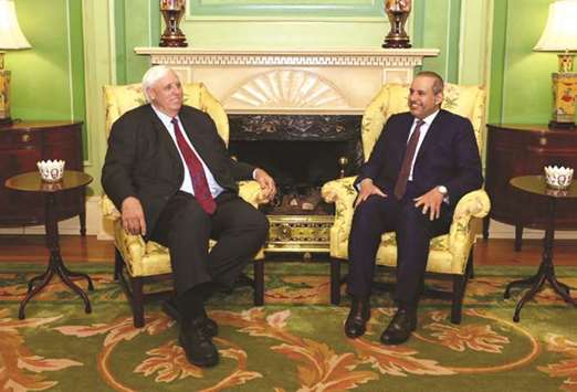 HE Sheikh Ahmed in talks with West Virginia governor Jim Justice in the US.