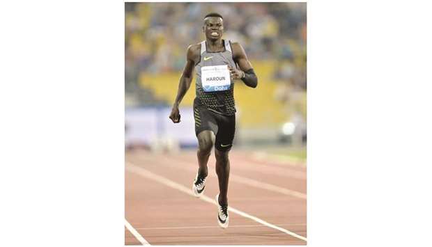 Abdalelah Harounu2019s consistency in 2018 has been his strength. In his 10 outdoor one-lap finals this year, he has recorded nine sub-45-second times, including a national record of 44.07 when streaking to victory at the IAAF Diamond League meeting in London.