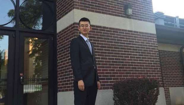Ji Chaoqun first came to the United States in 2013 to study electrical engineering at the Illinois Institute of Technology. Picture: Facebook