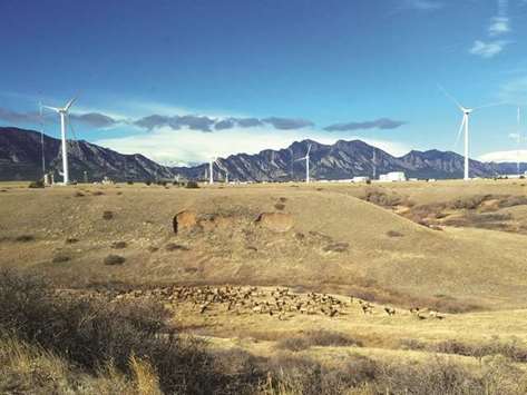 An elk herd is seen at the Rocky Flats National Wildlife Refuge in this photo provided by the US Fish and Wildlife Service in Golden, Colorado.
