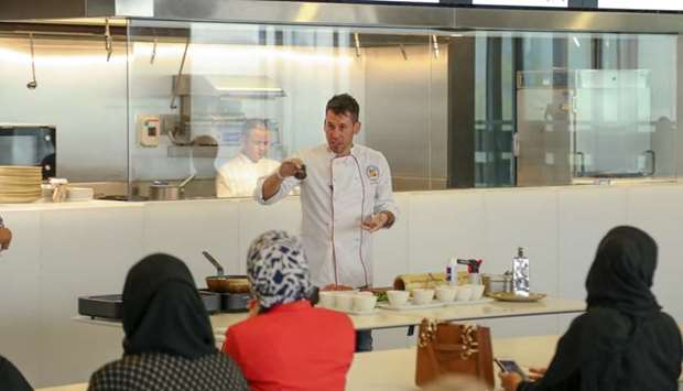 From the live cooking event organised at Qatar National Library.