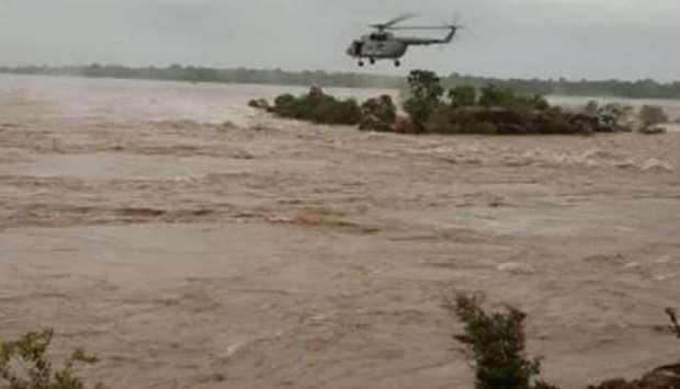Air force personnel conduct Rescue operations in Lalitpur and Jhansi districts