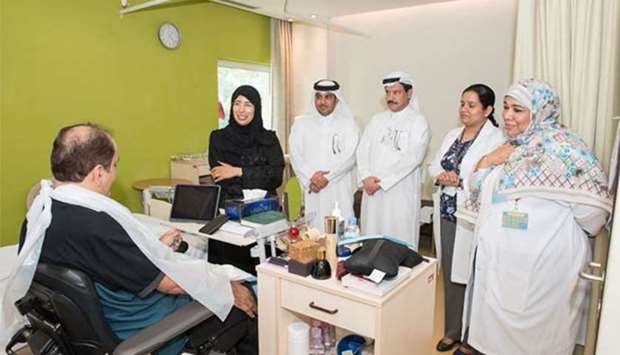 HE the Minister of Public Health Dr Hanan Mohamed al-Kuwari visited patients and staff at HMCu2019s Enaya Specialised Care Center on Monday.