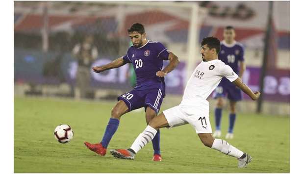 Al Sadd striker Baghdad Bounedjah (right) is QNB Stars Leagueu2019s top scorer with 11 goals.