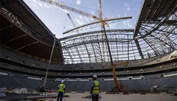 Al Bayt Stadium's roof will weigh around 1,600 tonnes.
