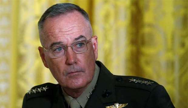 US Joint Chiefs of Staff Chairman Marine General Joseph Dunford.