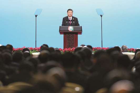 Chinau2019s President Xi Jinping speaks during the opening ceremony of the 6th Forum of China-Africa Co-operation at the Beijing National Convention Centre in Beijing. China has long bristled at accusations that it is solely interested in Africau2019s raw materials, and that its no-strings-attached approach to loans and aid has only encouraged graft and brought unsustainably high debt.