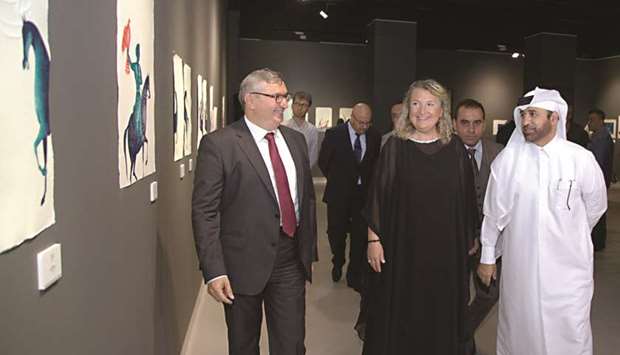 Dignitaries at the opening of the u2018Endless Entrustu2019 exhibition by Turkish artist Fatih Mika.