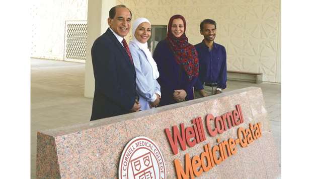 Dr Ravinder Mamtani, Dr Karima Chaabna, Dr Sohaila Cheema and Dr Amit Abraham.