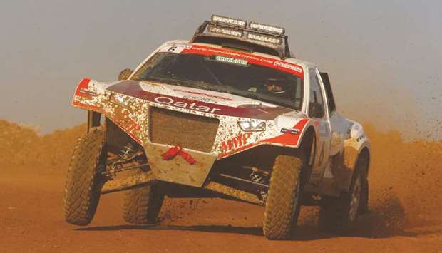 Qataru2019s Adel Abdulla in action at the 24-hour Tout Terrain de France.