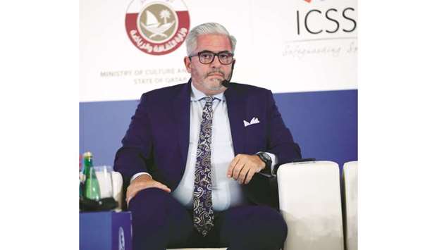 Sport Integrity Global Allianceu2019s CEO Emanuel Macedo de Medeiros at the SIGA Inter-Regional Summit in Doha yesterday. PICTURE: Jayaram