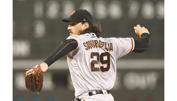 San Francisco Giants starting pitcher Jeff Samardzija pitches against the Boston Red Sox during the first inning at Fenway Park.  PICTURE: USA TODAY Sports