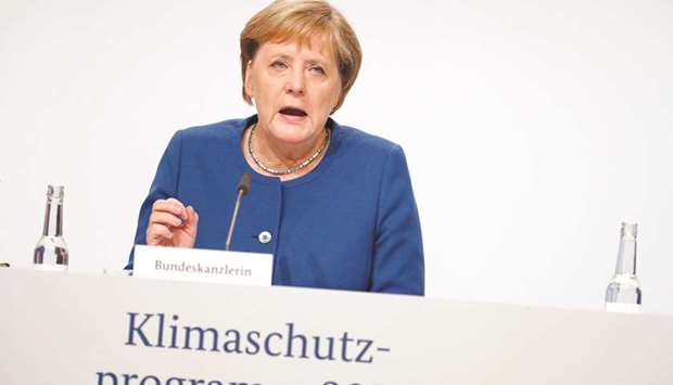 Merkel: the new plan is supposed to act as u2018a sort of guaranteeu2019 that the goals for 2030 are achieved
