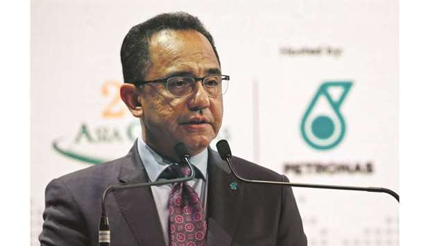 Petronas CEO Wan Zulkiflee Wan Ariffin speaks during the opening ceremony of the 20th Asia Oil & Gas Conference in Kuala Lumpur. u201cLast weekendu2019s drone and missile attack in Saudi Arabia was an escalating risk,u201d he said.