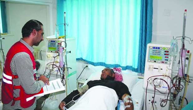 Overall, the project has covered the costs of 8,885 dialysis sessions for a total of 418 patients.