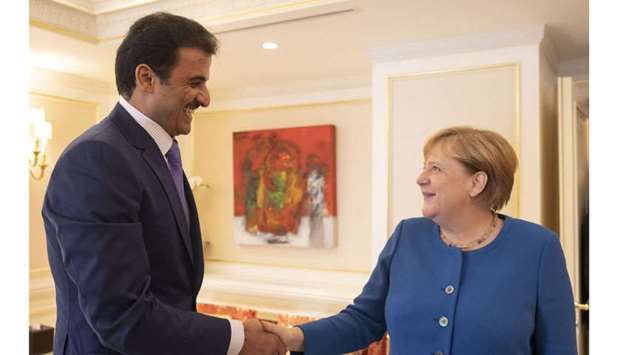 Amir, German Chancellor hold talksrnrn